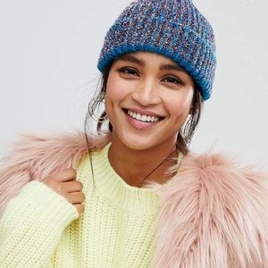 ASOS sparkle fisherman beanie